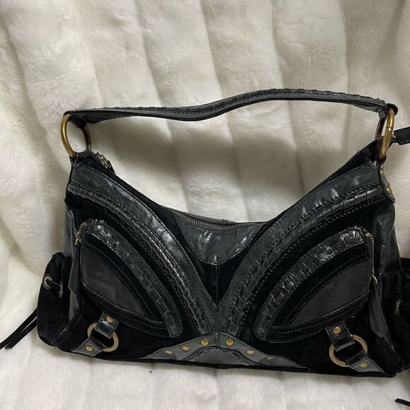 Steven by Steve Madden leather and suede boho shoulder   . - Picture 8 of 16